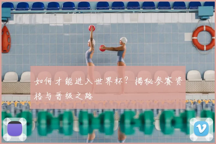 如何才能进入世界杯？揭秘参赛资格与晋级之路